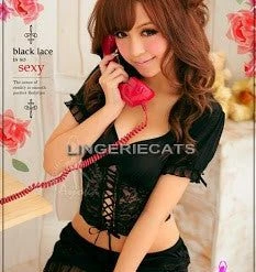 LingerieCats Dainty Gal 3 Pcs Cami Set Lingerie Set