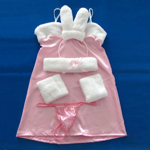 N/a Pink Sexy Dress Lingerie Costume Outfit Rabbit Girl Chemise 8 N/a Pink Sexy Dress Lingerie Costume Outfit Rabbit Girl Chemise