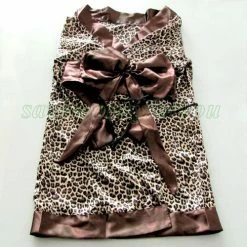 N/a Sexy Leopard Japanese Kimono Style Lingerie Robe