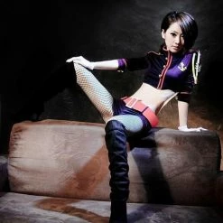 N/a Spicy Police Costume Uniform Blue Set Lingerie Set