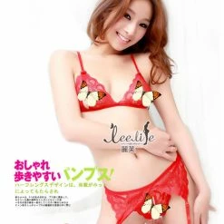 Wu Ya 4 Colors Three Pieces Bikini Set With Stocking
