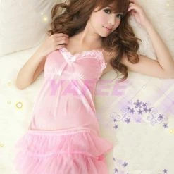 N/a Cute And Sexy Pink Satin Babydoll Lingerie 6 N/a Cute And Sexy Pink Satin Babydoll Lingerie