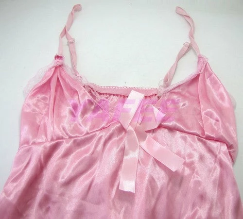 N/a Cute And Sexy Pink Satin Babydoll Lingerie 5 N/a Cute And Sexy Pink Satin Babydoll Lingerie