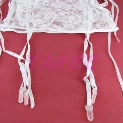 N/a Flirty White Lace Babydoll Lingerie G-String