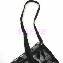 N/a Hot Lace Black Babydoll Lingerie G-String
