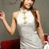 N/a Chemise Hot White Backless Clubwear Short Dress