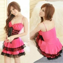 N/a Chemise Sexy Lolita Princess Clubwear Costume Red Dress