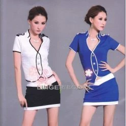 N/a Costumes Elegant Air Hostess Flight Attendant Costume