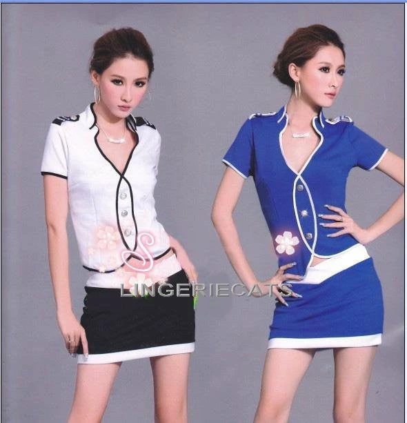 N/a Costumes Elegant Air Hostess Flight Attendant Costume 1 N/a Costumes Elegant Air Hostess Flight Attendant Costume