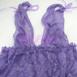 N/a Babydoll Lingerie Seductive Purple Babydoll G-String Lingerie