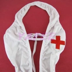 N/a Costumes Seductive White Nurse Costume Lingerie G-string Hair Band