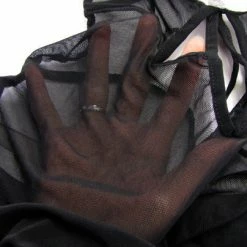 N/a Sexy Black Open Front Babydoll Lingerie Set