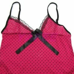 N/a Sexy Dotted Rose Babydoll Lingerie G-string