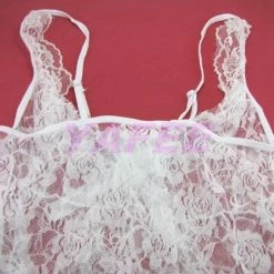 N/a Sexy Mesh Lace White Babydoll Lingerie