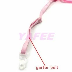 N/a Sexy Pink Open Front G-String Lingerie Set