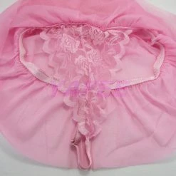 N/a Sexy Pink Satin Babydoll Lingerie