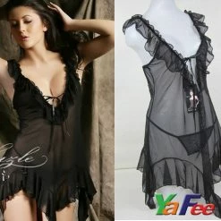 N/a Sale - Sexy Black Babydoll Lingerie Dress
