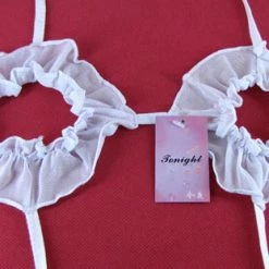 N/a Sexy White Peek-A-Boo Bikini Style Lingerie
