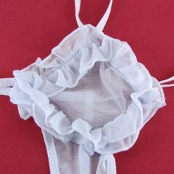 N/a Sexy White Peek-A-Boo Bikini Style Lingerie
