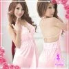 Wu Ya Sexy Backless Pink Lingerie Slip